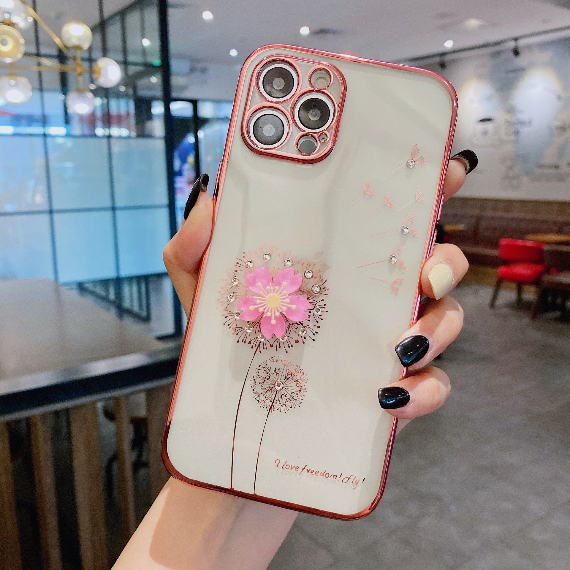 Luxury 3D Cute Flower Spin Stand Holder Phone Case Luxury 3D Cute Flower Spin Stand Holder Phone Case